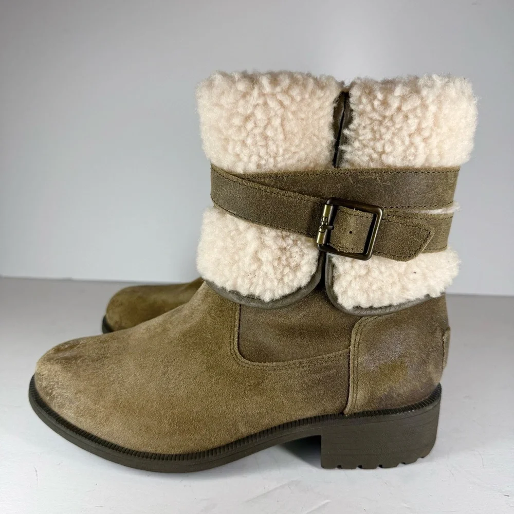 UGG Blayre Boot‎ III Tan Shearling Winter Boots Women’s Size 7